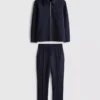 7-15yrs | jacquard zip-up jacket and joggers set