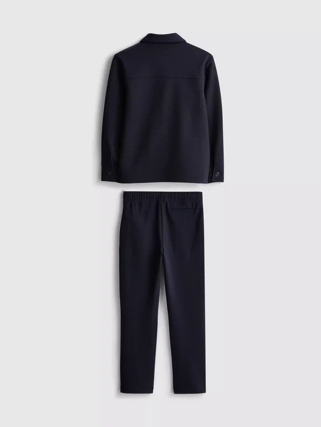 7-15yrs | jacquard zip-up jacket and joggers set