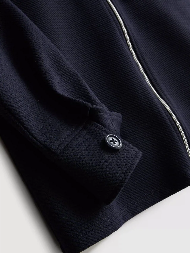 7-15yrs | jacquard zip-up jacket and joggers set