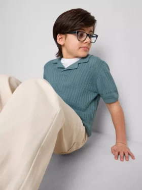 7-15yrs | knit polo shirt