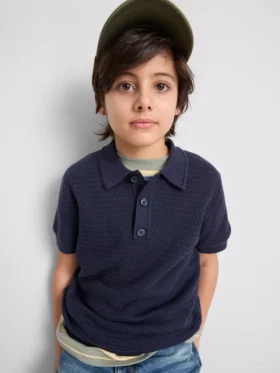 7-15yrs | knit polo shirt
