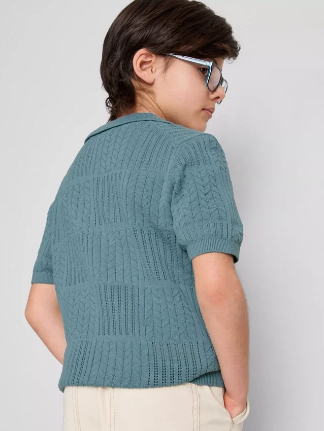 7-15yrs | knit polo shirt