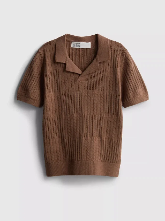 7-15yrs | knit polo shirt