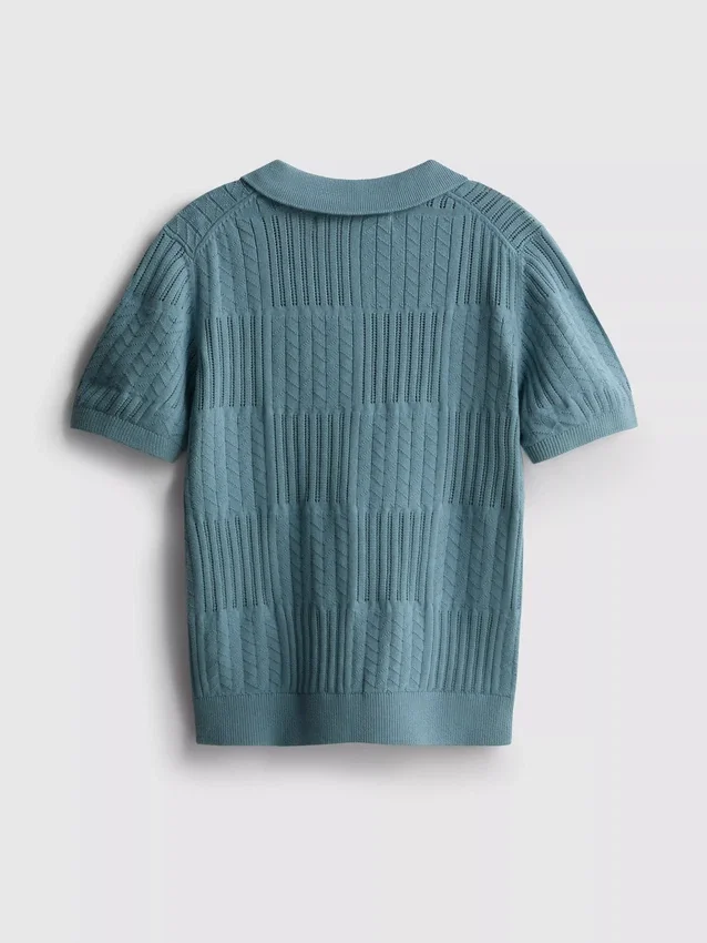 7-15yrs | knit polo shirt