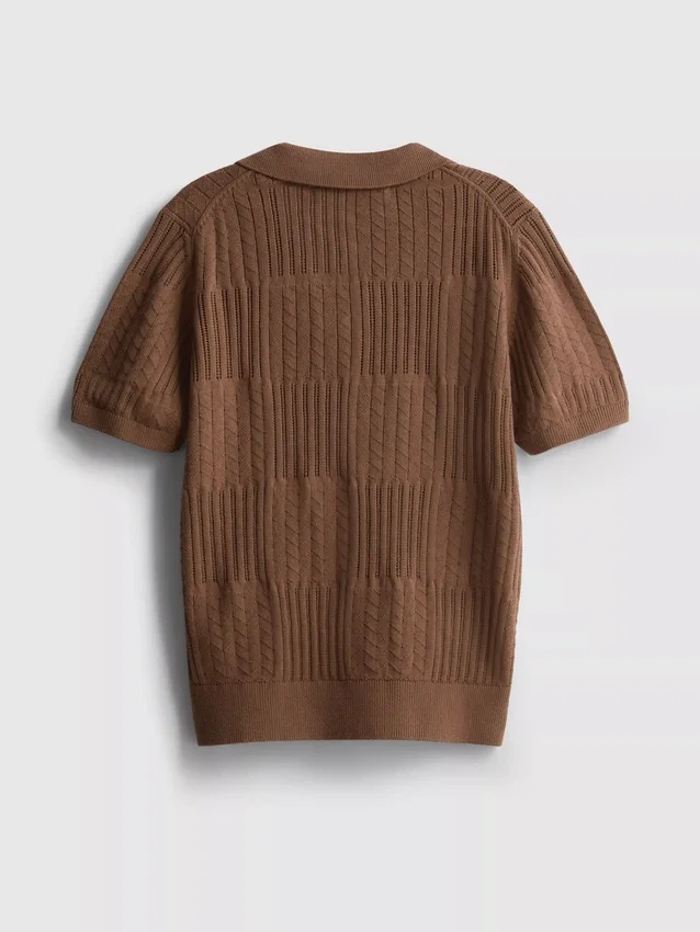 7-15yrs | knit polo shirt