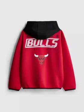 7-15yrs | nba chicago bulls zip-up hoodie