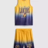 7-15yrs | nba los angeles lakers mesh sports set