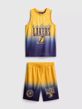 7-15yrs | nba los angeles lakers mesh sports set