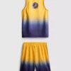 7-15yrs | nba los angeles lakers mesh sports set