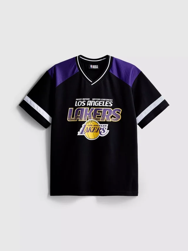 7-15yrs | nba los angeles lakers mesh t-shirt