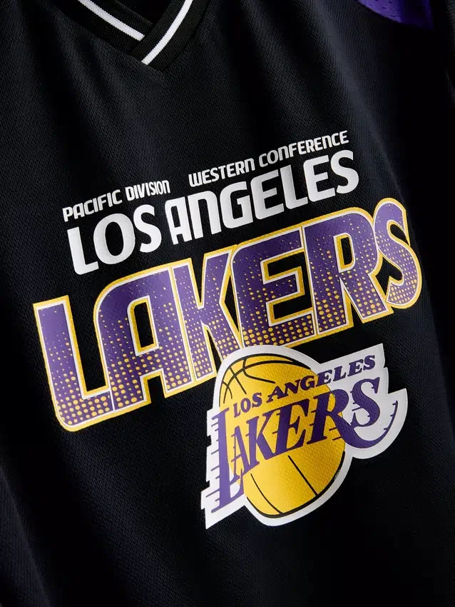 7-15yrs | nba los angeles lakers mesh t-shirt