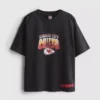7-15yrs | nfl kansas city chiefs acid wash t-shirt