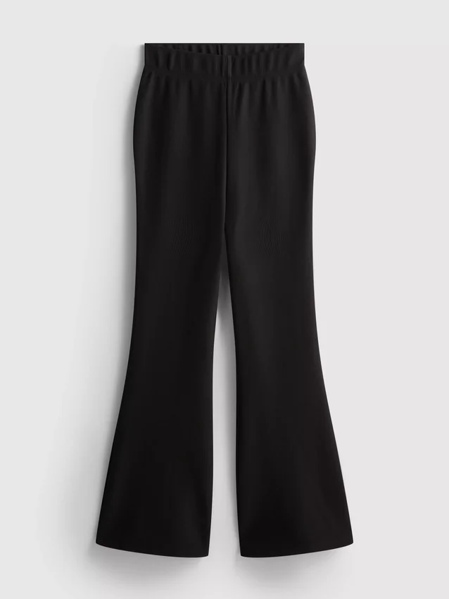 7-15yrs | ottoman textured flare leggings
