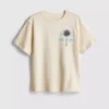 7-15yrs | palm tree graphic textured t-shirt