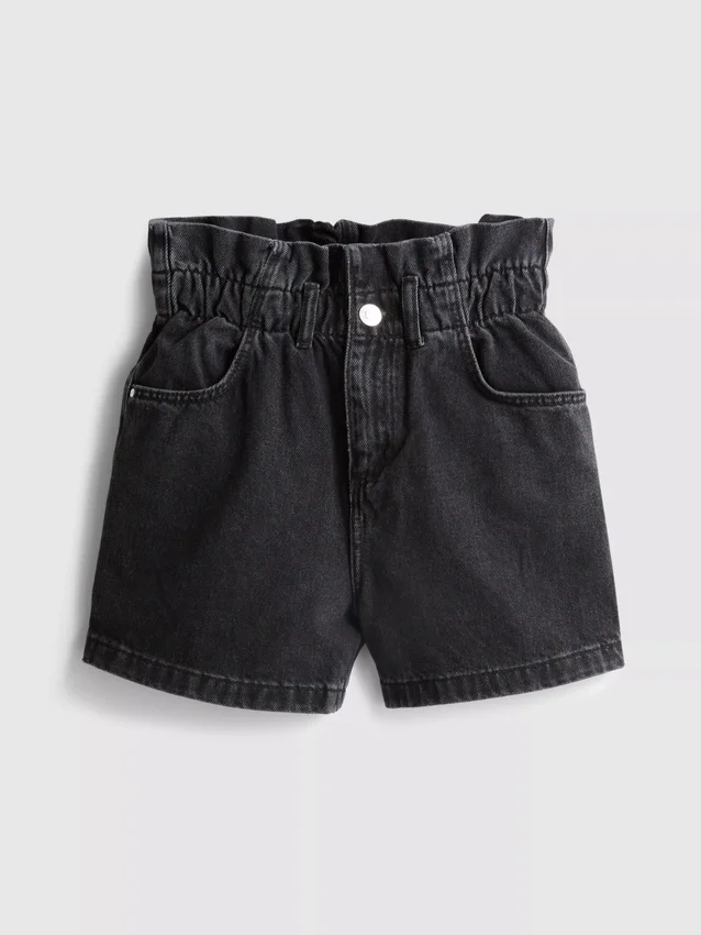 7-15yrs | paperbag denim shorts