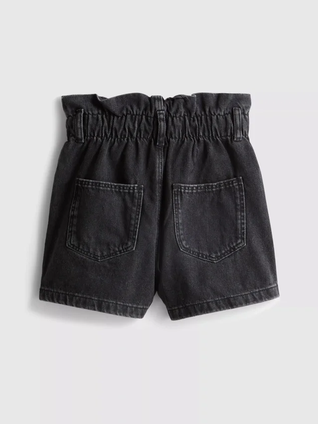7-15yrs | paperbag denim shorts
