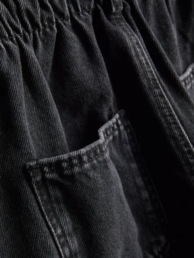 7-15yrs | paperbag denim shorts