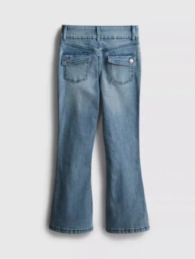 7-15yrs | pintuck flare jeans