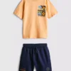 7-15yrs | pokamon t-shirt and shorts set