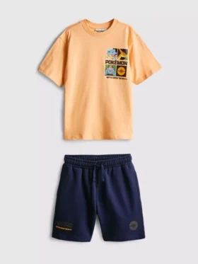 7-15yrs | pokamon t-shirt and shorts set