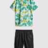 7-15yrs | printed shirt and shorts set