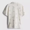 7-15yrs | printed textured shirt
