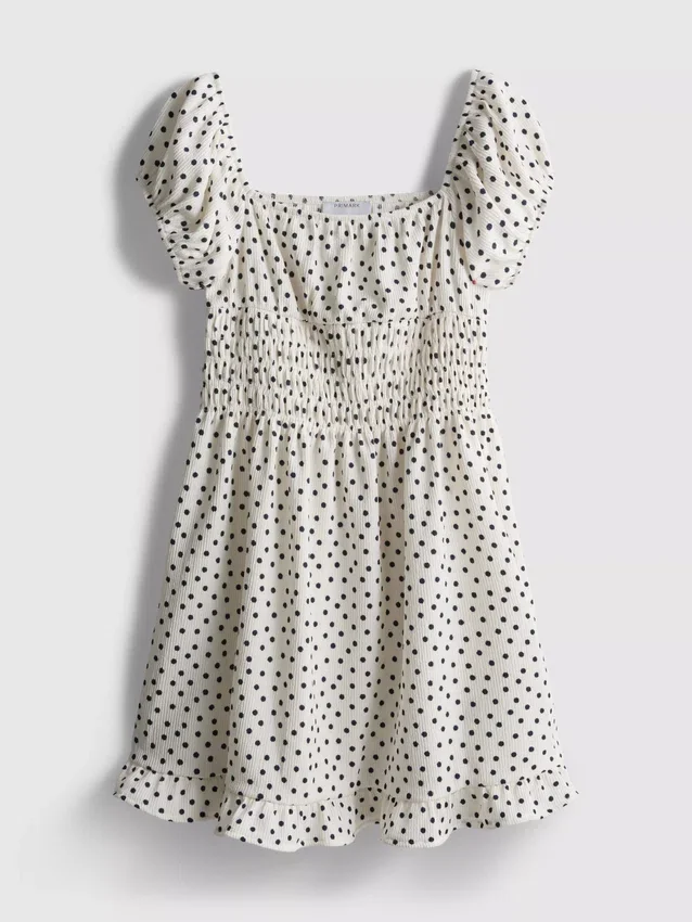 7-15yrs | puff sleeve dress