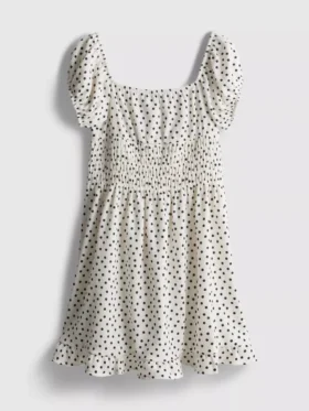 7-15yrs | puff sleeve dress