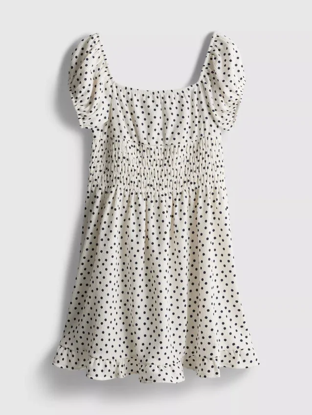 7-15yrs | puff sleeve dress