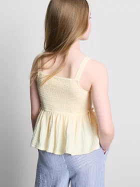 7-15yrs | shirred bow blouse