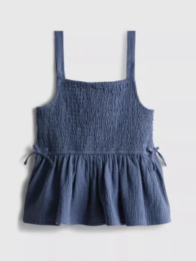 7-15yrs | shirred bow blouse