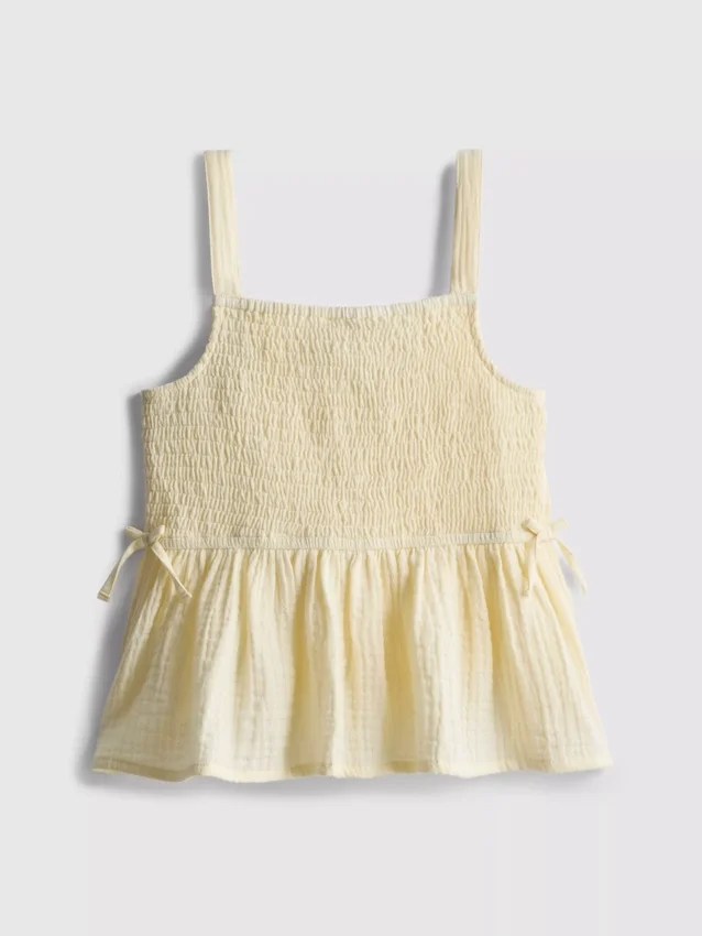 7-15yrs | shirred bow blouse