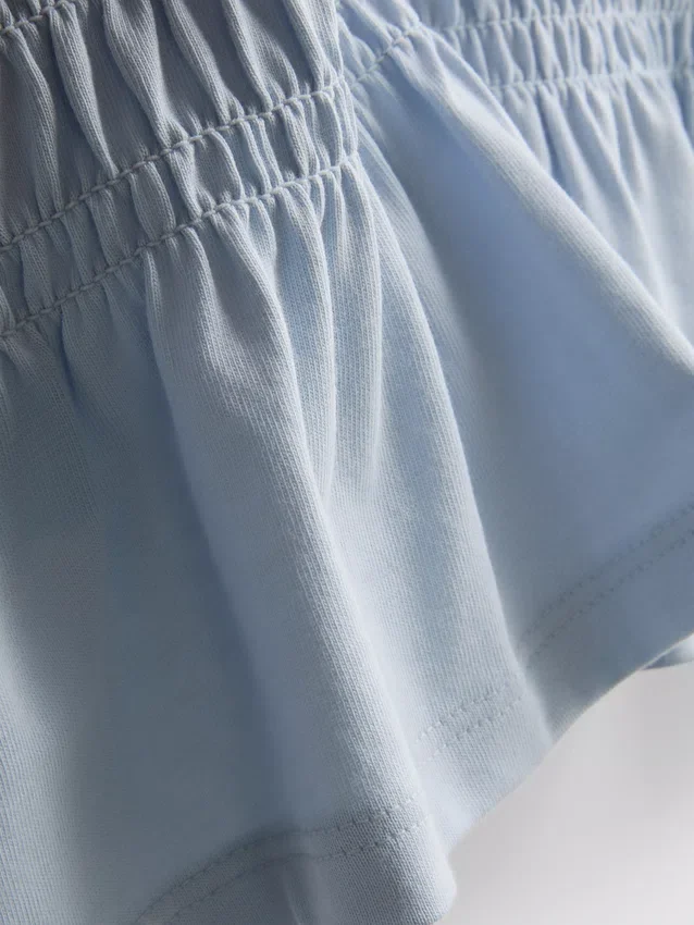7-15yrs | shirred peplum t-shirt