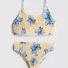 7-15yrs | shirred printed bikini