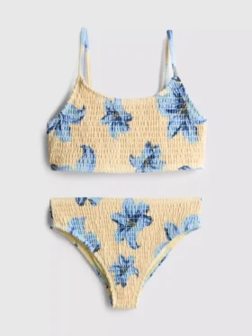 7-15yrs | shirred printed bikini