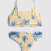7-15yrs | shirred printed bikini