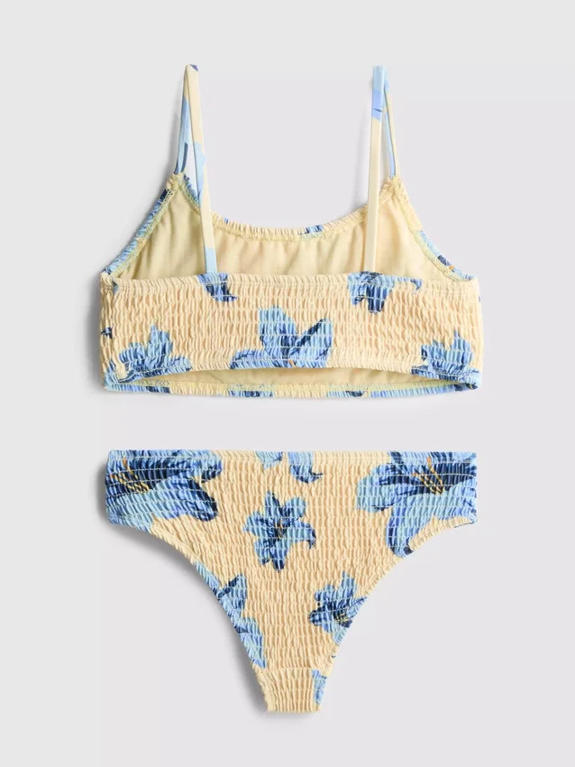 7-15yrs | shirred printed bikini