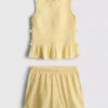 7-15yrs | shirred sleeveless top and shorts set