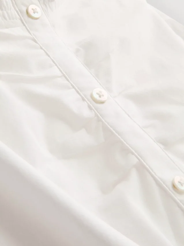 7-15yrs | shirred square neck blouse