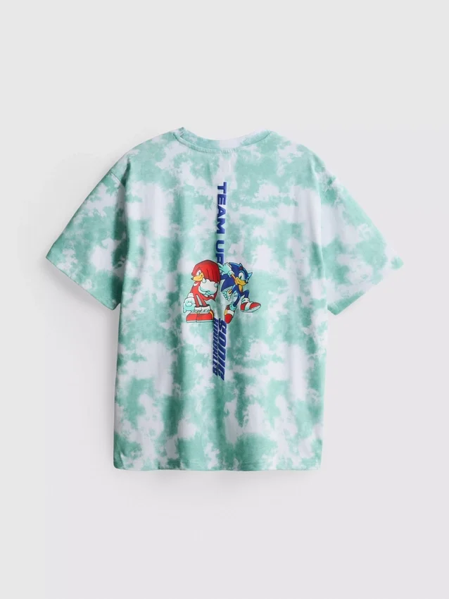 7-15yrs | sonic the hedgehog tie-dye t-shirt