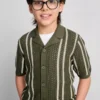 7-15yrs | stripe knit shirt