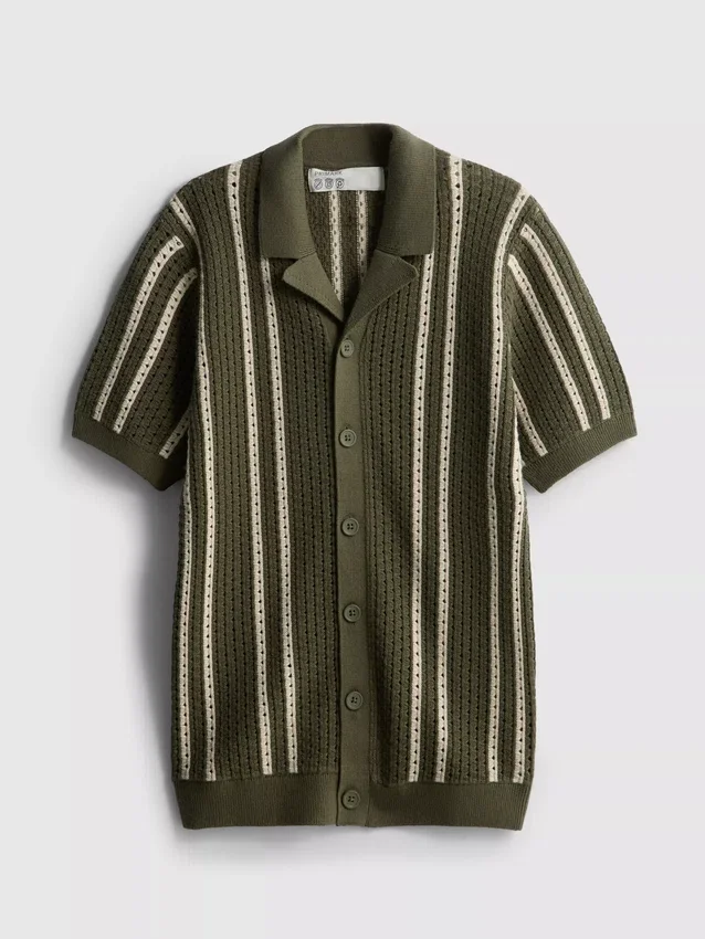 7-15yrs | stripe knit shirt