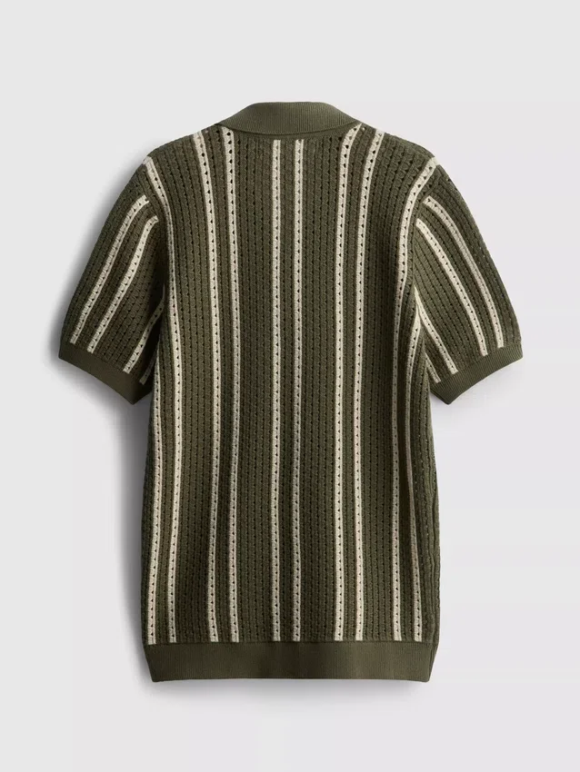 7-15yrs | stripe knit shirt