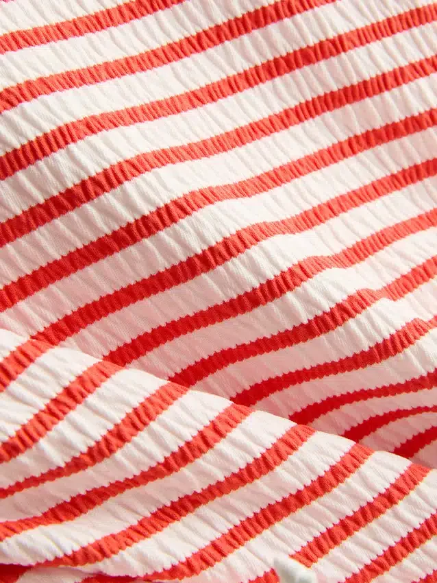 7-15yrs | stripe ruched swimsuit