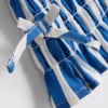 7-15yrs | stripe shirred blouse