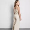 7-15yrs | stripe shirred jumpsuit