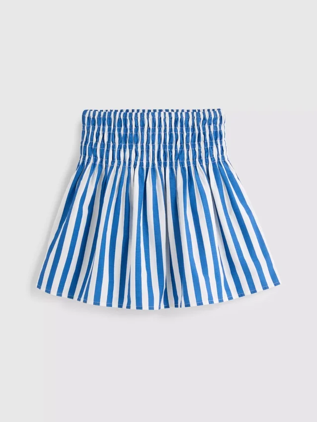 7-15yrs | stripe shirred skirt