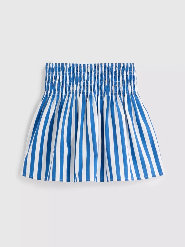 7-15yrs | stripe shirred skirt