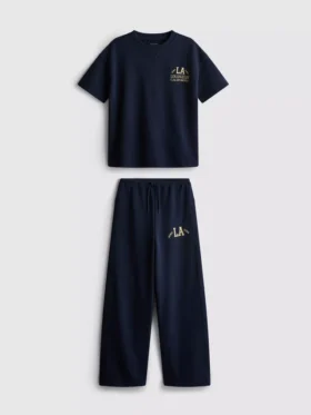 7-15yrs | t-shirt and wide-leg joggers set