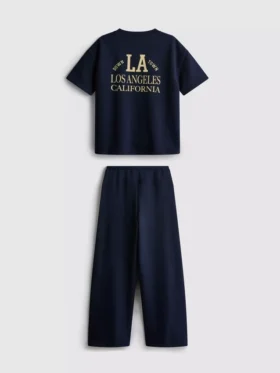 7-15yrs | t-shirt and wide-leg joggers set